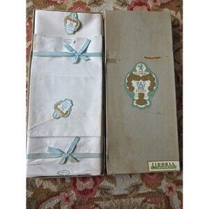 Vintage Irish Linen Tablecloth + Napkins – Liddell - H H Damask – New Old Stock